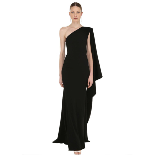 高端气场女王晚礼服显瘦修身主持年会长款红毯走秀连衣裙2024新款