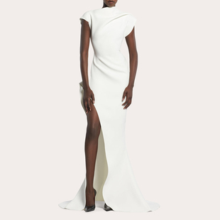 走秀红毯晚礼服高级感2025新款模特女演出颁奖年会个性连衣裙妈妈