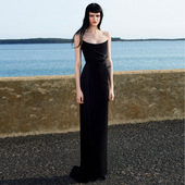 显瘦晚礼服优雅女士长款 派对气质连衣裙走秀红毯宴会主持 2025新款