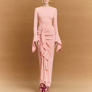 伴娘团晚礼服2025新款 气质优雅针织弹力年会优雅宴会连衣裙妈妈装