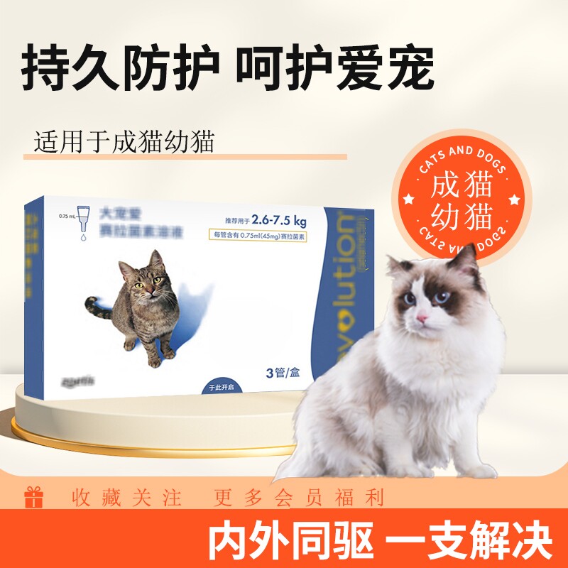 宠物用品流浪猫咪保护套装每月一次安全放心家养用品
