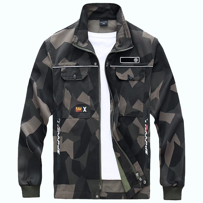 春秋工作服男套装耐磨工装劳保服