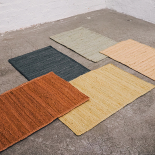 Finarte jute天然黄麻手工制作地毯阳台客厅过道芬兰进口 Natur