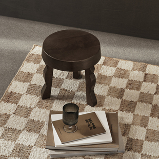 Ferm Living Faye Stool矮凳实木换鞋凳花架置物小边几门口凳