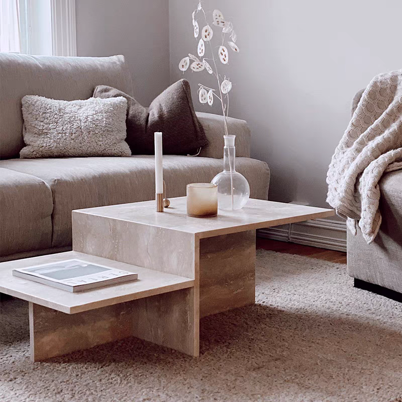 大理石茶几系列拼接丹麦进口