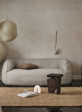 Ferm Living Nesten系列布艺沙发现代极简单人舒适型多人位奶油风