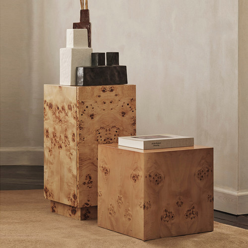 Ferm LIVING Burl Table 多功能床头柜边几茶几树瘤茶几组合