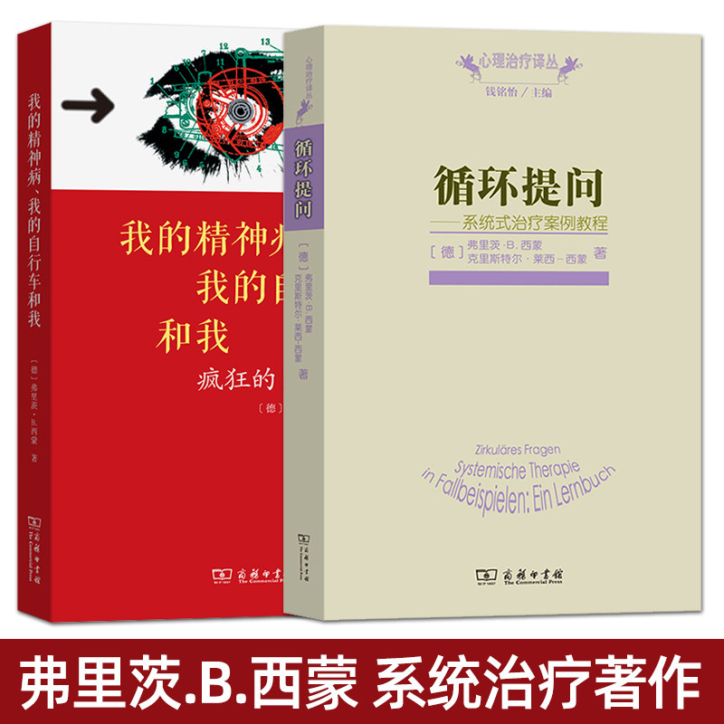 2册 循环提问+我的精神病我的自行车和我 弗里茨B西蒙 学习系统治疗教材 会谈技术访谈 提问技巧 系统式家庭治疗师书籍 心理咨询