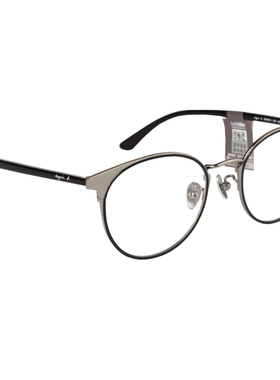 agnes b雅昵斯比钛金属全框眼镜架复古休闲圆框男女近视镜AB70011