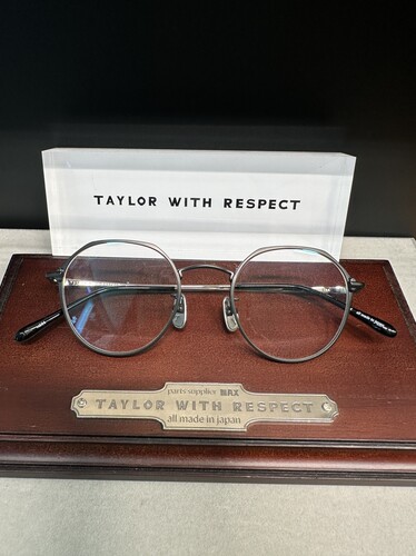 Taylor with respect日本手工镜架全框黑色钛架超轻男女款眼镜