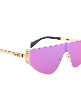 moschino莫斯奇诺太阳眼镜个性连体片街拍墨镜男女明星同款海报款