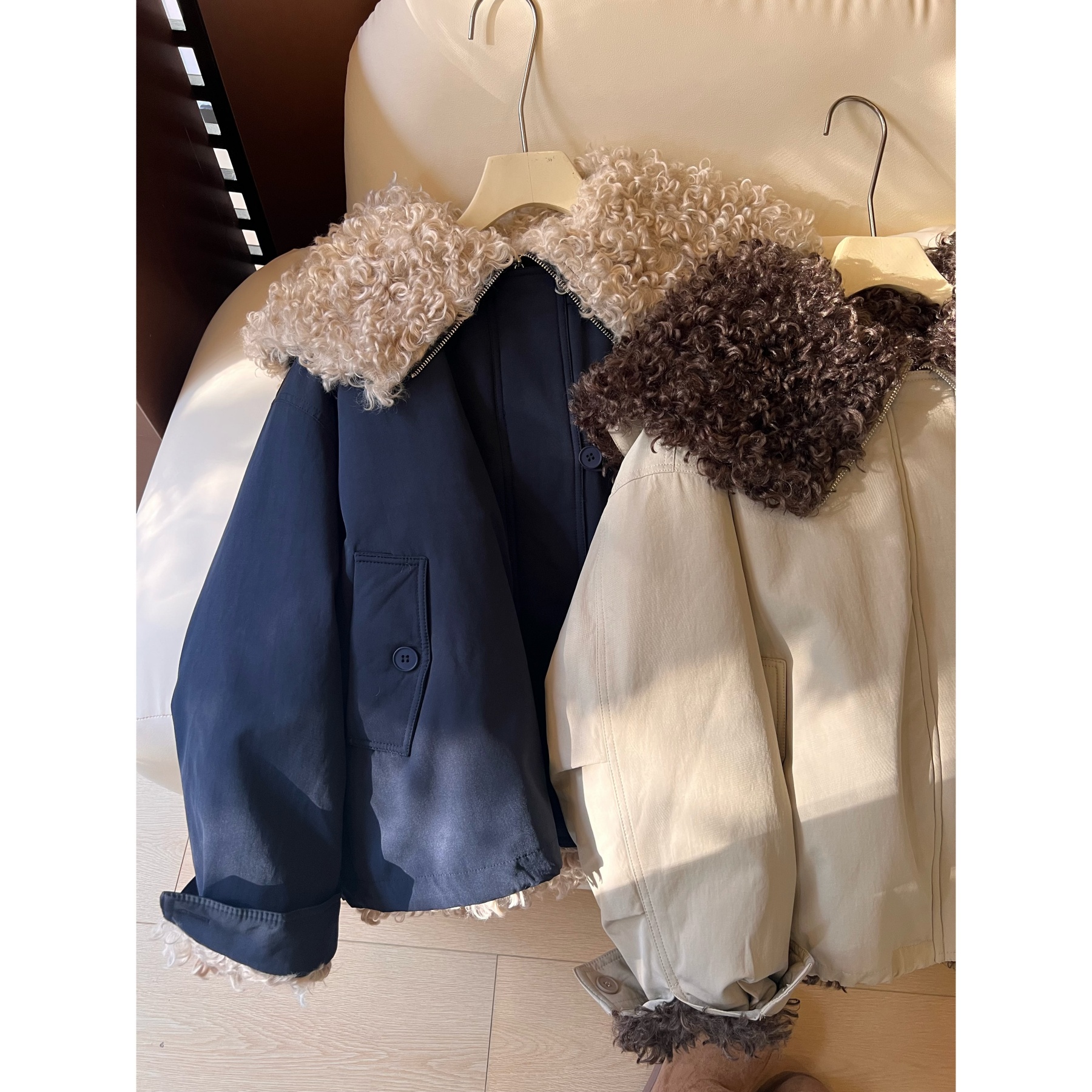 【一件过冬】J78羊羔毛派克服女冬季保暖厚外套宽松显瘦百搭夹克