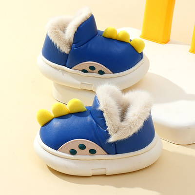 幸福玛丽包跟秋冬男童儿童棉拖鞋