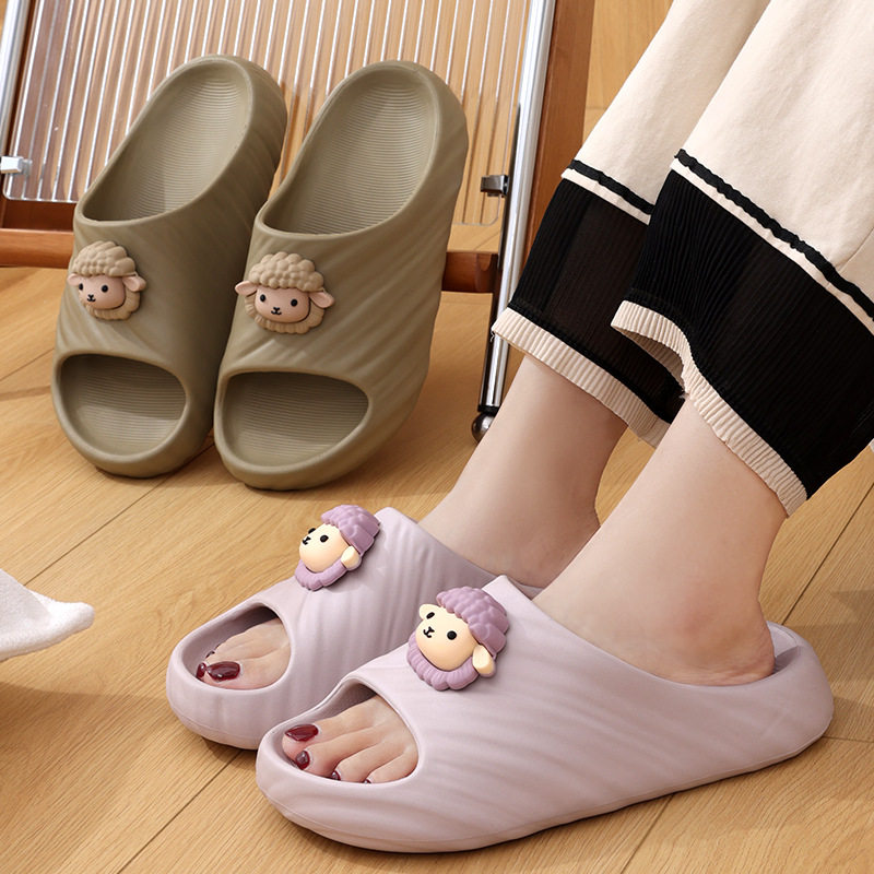 EVA厚底拖鞋女可爱卡通踩屎感居家宿舍防滑静音凉拖鞋女休闲夏季,女鞋,一字拖,淘宝优惠券,粉丝福利购,淘宝优惠卷