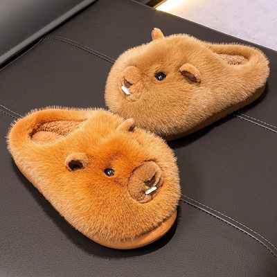 棉拖鞋毛绒保暖室内居家卡皮巴拉