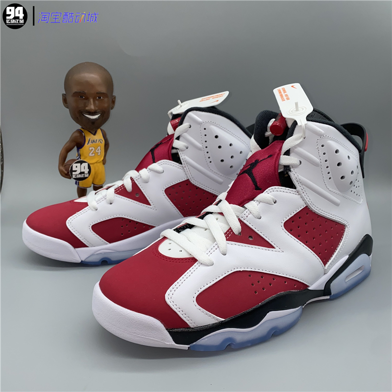 Air Jordan 6 AJ6 白红胭脂红男子休闲篮球鞋 2021复刻CT8529-106