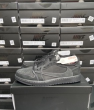 Low AJ1 TS联名倒钩4.0黑武士男子篮球鞋 001 Air DM7866 Jordan