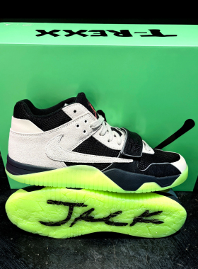 Travis Scott x Chase B x Jumpman Jack黑绿夜光倒钩IH7971-001