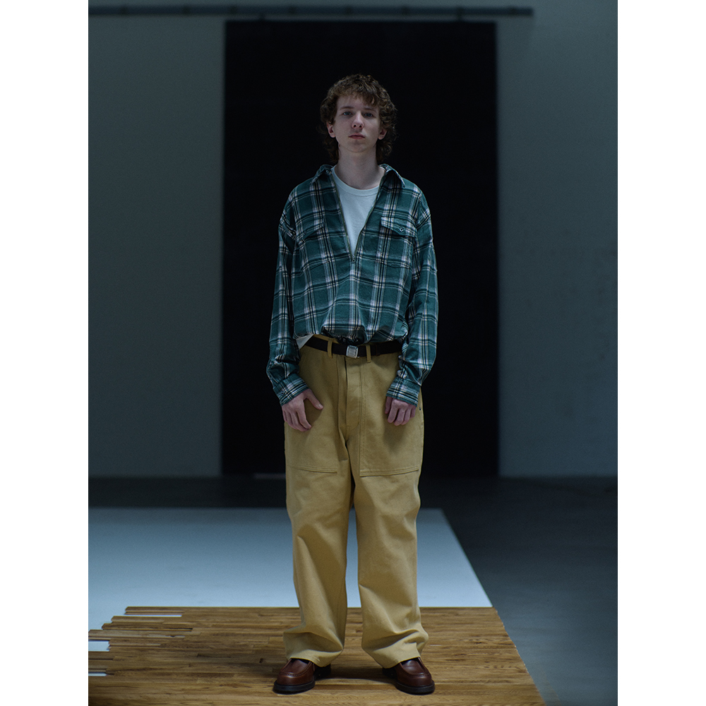 Phigvel Makers 纵横四季款双口袋画家裤牛津纺油漆工装长裤男