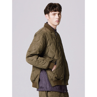 秋冬oversize军事风羽绒服 800FP波纹绗缝TAION宽松版MA-1外套
