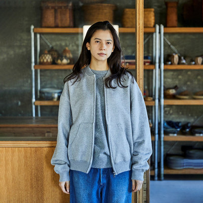 殿堂级orSlow古董机织高密抓绒 羊毛级软糯质感 宽松廓形拉链卫衣