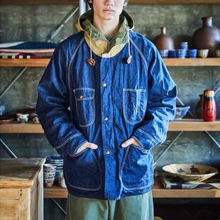 orSlow 超人气山系复古工装60/40连帽外套 经典五袋款丹宁夹克