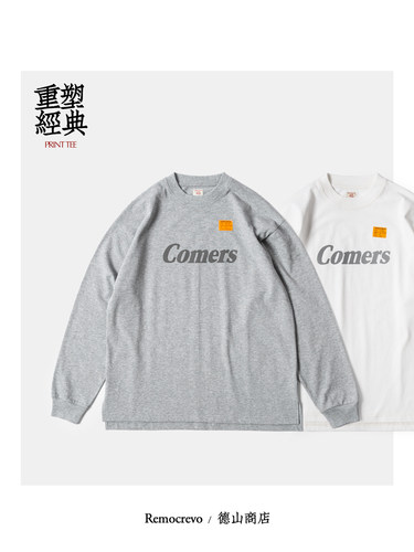 夜间反光印花长袖TEE