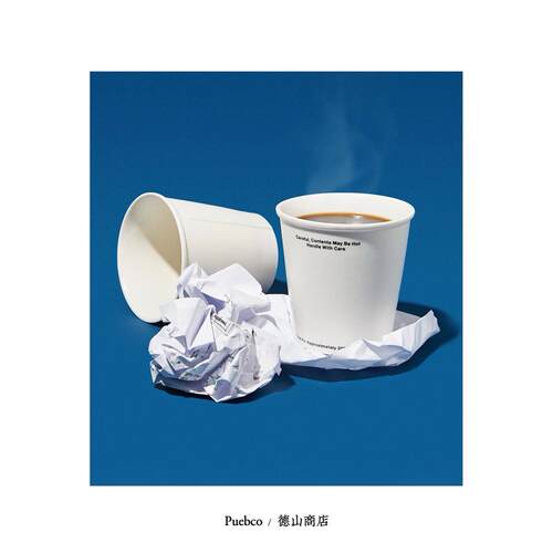 假装纸杯的创意陶瓷马克杯咖啡杯PUEBCO外带热饮杯子包邮 302812