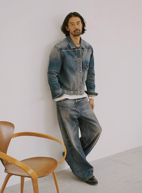 AKOM Online  Denim type-1 水洗破坏牛仔夹克