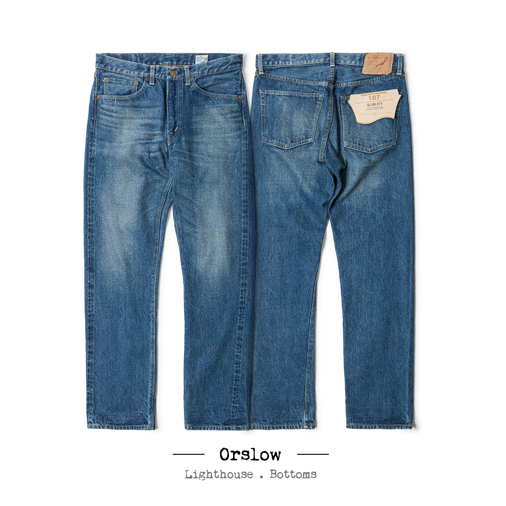 Orslow IVY FIT DENIM 两年旧化版本107经典丹宁裤 OS0107|msdalam kategori Pakaian Lelaki, seluar jeans - dari Buy2taobao.com untuk memberikan perkhidmatan ejen Taobao profesional membeli