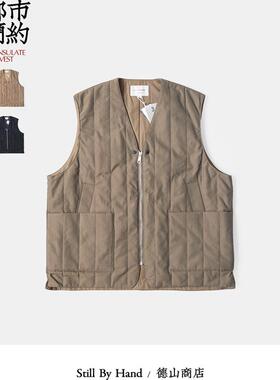 STILL BY HAND 军事绗缝秋冬新款马甲 外穿内搭轻盈新雪丽 03223