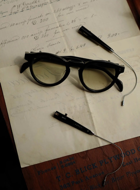 usage联名可拆卸双镜腿原创意大利板材勾尾眼镜浅色墨眼镜框架钛