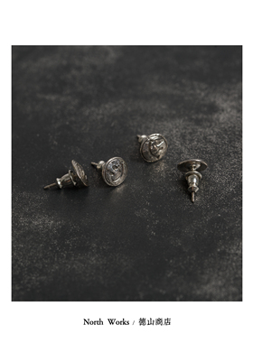 家人们笑脸情侣耳钉到货NorthWorks授权代理日本匠人银币改制P001