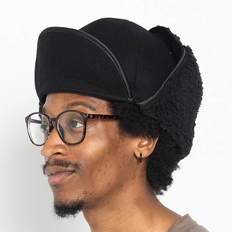 HUNTISM致敬经典轰炸机帽护耳一体设计男女保暖帽Bomber Cap