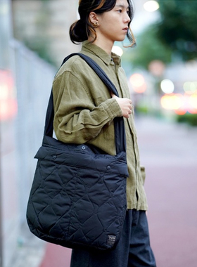 TAION经典绗缝羽绒单肩包大容量头盔男女休闲斜挎包 S01ML-1