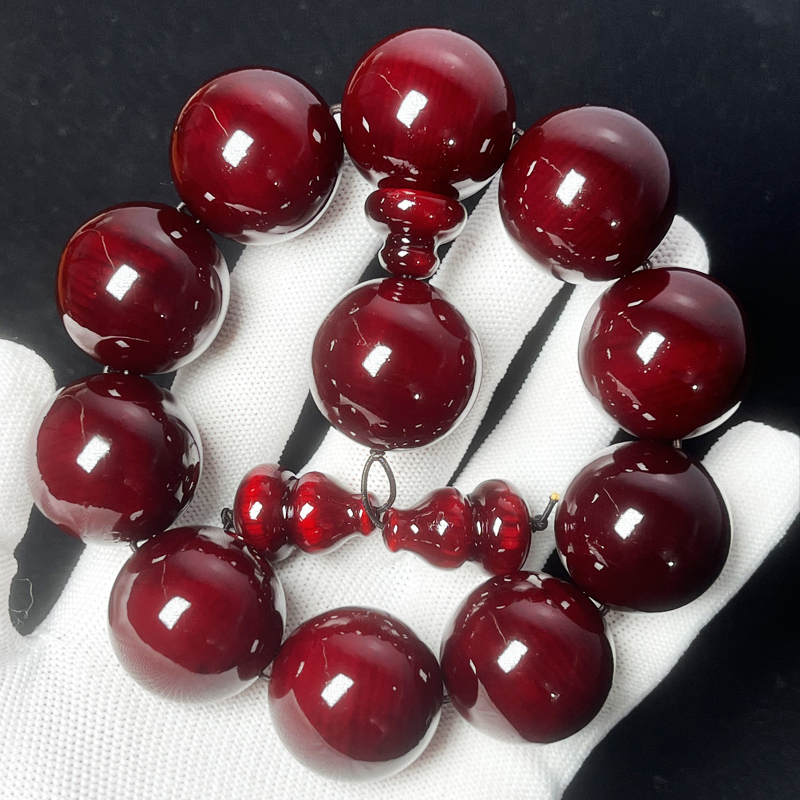 血龙木手串真品透光东北松明子