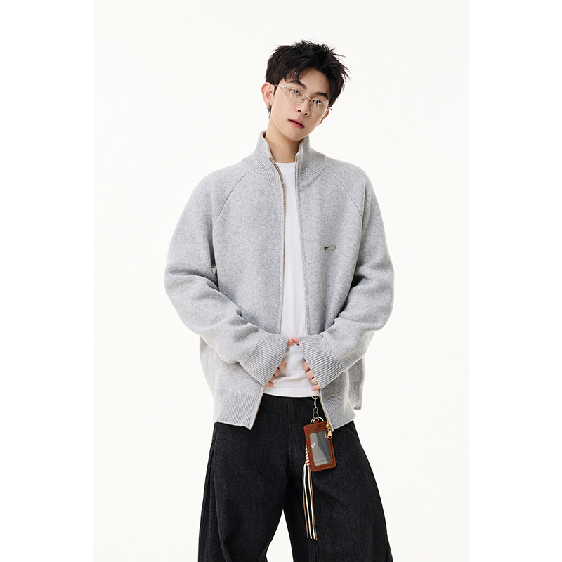 冬装新款开衫毛衣302AM002P75控9820%腈纶70%聚酯纤维10%尼龙,男装针织衫/毛衣,星座302A