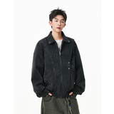 2025秋季新款美式设计感皮衣外套JK328-P85控138聚酯氨，男装皮衣，星座302A