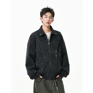 2025秋季新款美式设计感皮衣外套JK328-P85控138 聚酯氨，男装皮衣，星座302A