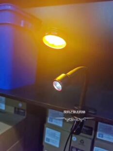 新款钓鱼灯夜钓灯led双头筏钓灯无极调光诱鱼灯USB竿梢灯黄光蓝光