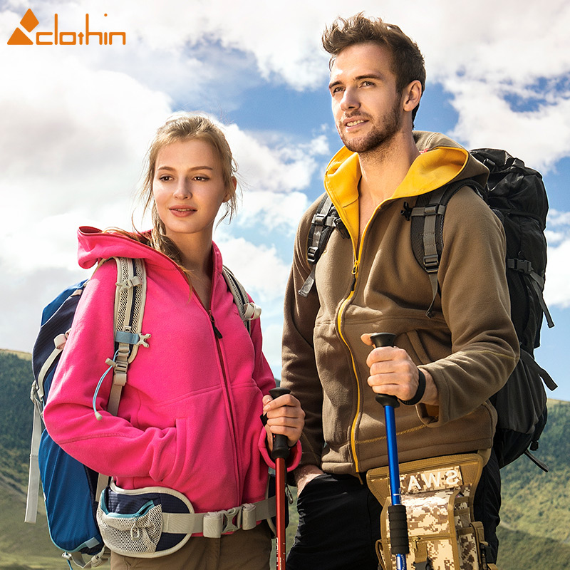 户外男女抓绒衣外套秋冬款休闲开衫卫衣情侣摇料绒保暖冲锋衣内胆