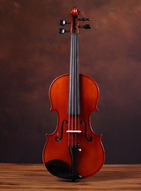 考级专用小提琴violin虎纹手工学生成人小提琴实木小提琴初学者