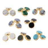 小号乐器配件短号手掌号按键扣 镀镍按键扣贝壳按键 金色按键扣