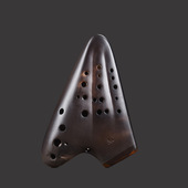 三管陶笛 送教程 中音C调AC 初学教学陶笛 厂家 陶瓷制作 新品