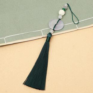 莲花平安扣汉服流苏挂件旗袍压襟挂饰古风穗子禁步腰饰包饰品吊坠