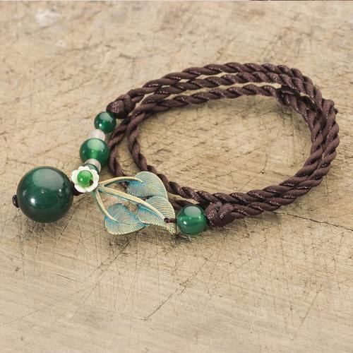 项链锁骨女配饰百搭玛瑙吊