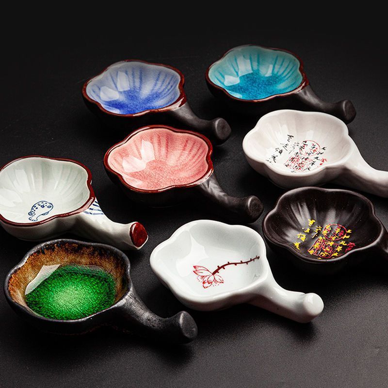 陶瓷墨碟毛笔驾搁舔小水文