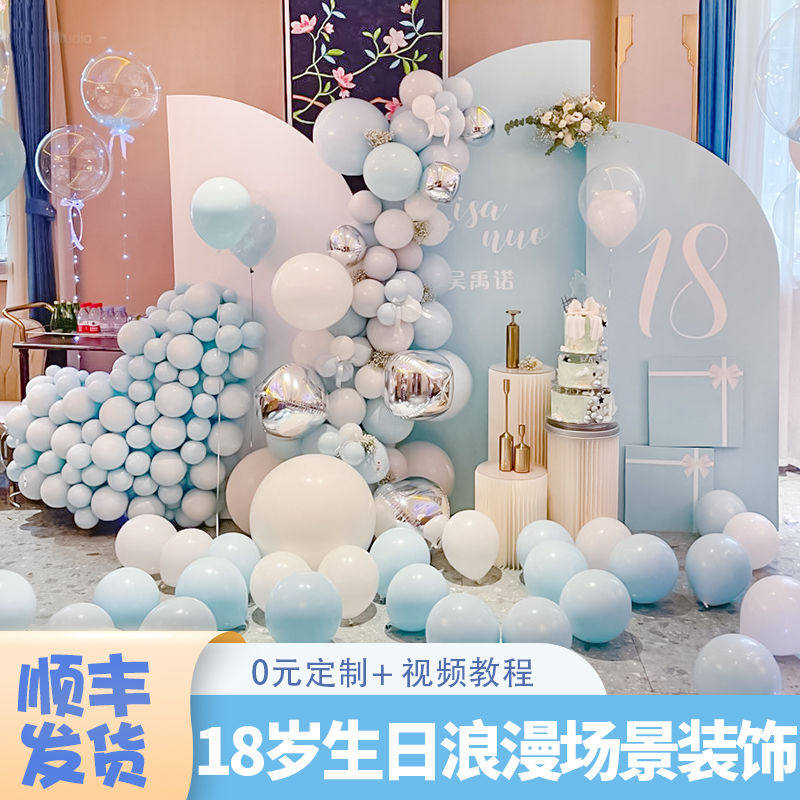 18岁成人礼生日装饰场景女孩气球网红答谢宴背景墙kt板,节庆用品/礼品,装扮布置套餐,淘宝优惠券,粉丝福利购,淘宝优惠卷