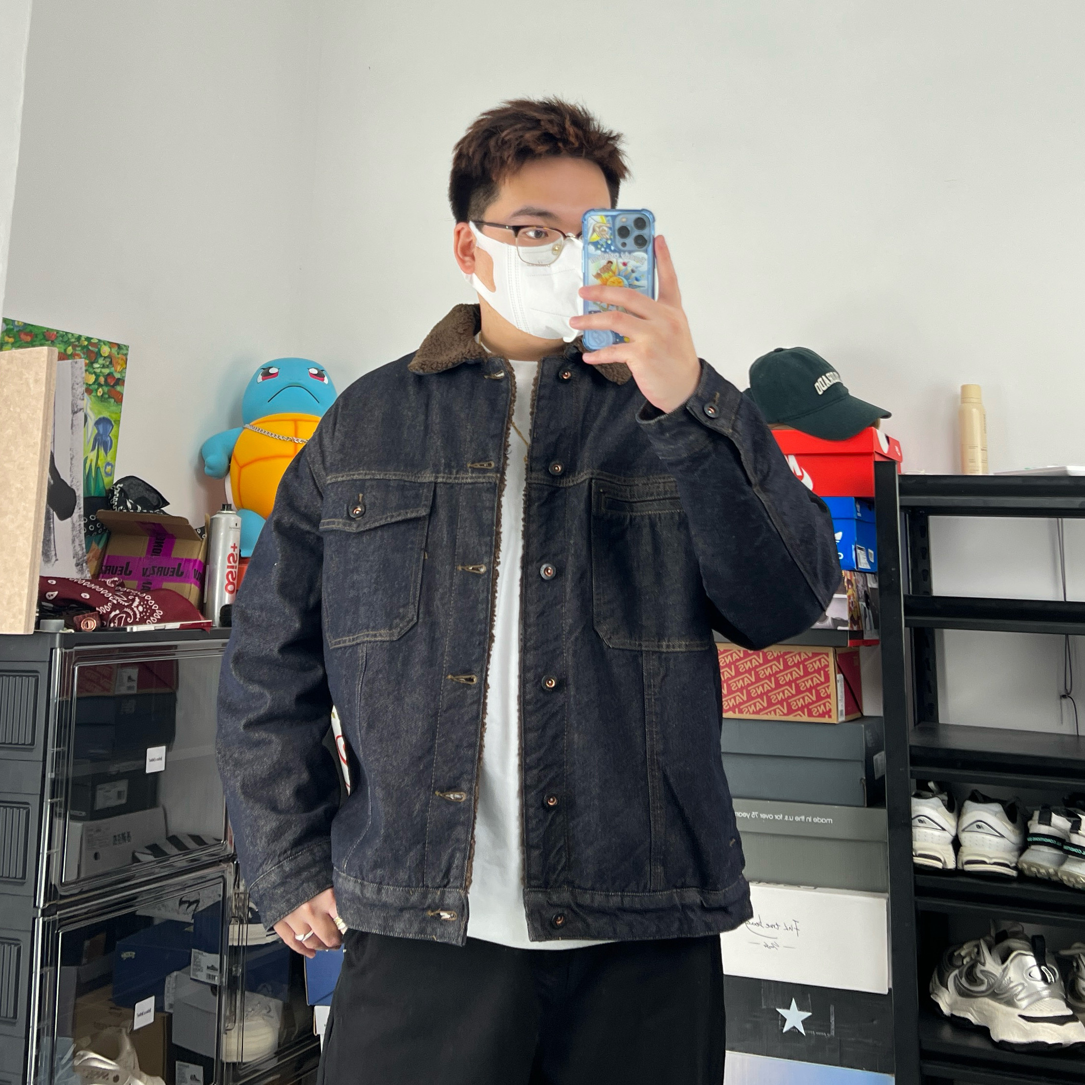 斌斌梨美式复古经典怀旧原色牛仔外套男宽松潮流百搭拼接工装夹克,男装,牛仔外套,淘宝优惠券,粉丝福利购,淘宝优惠卷