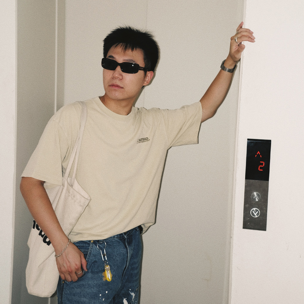 NOTBAD纸牌部门｜花切主题水洗做旧T恤｜宽松版偏大